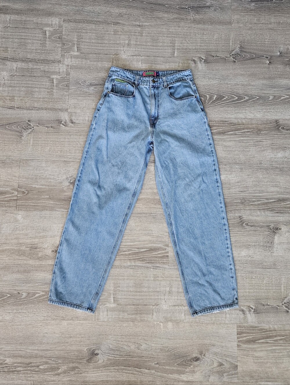 Empyre Tori Jeans Baggy Taper Skater Streetwear Grunge Denim Wide Leg Womens 10